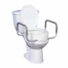 Drive Premium Raised Toilet Seat with Removable Arms, 3.5" - 12402 2 Premium Raised Toilet Seat with Removable Arms in Toronto Mobility Specialties Raised Toilet Seat
