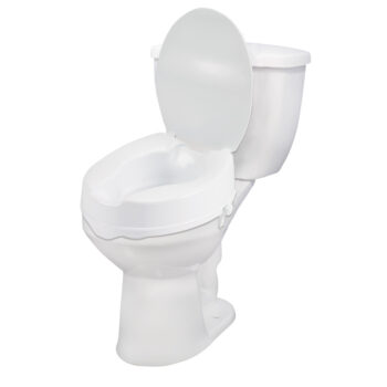 Drive Raised Toilet Seat with Lid, 4" - 12065 8 Drive Raised Toilet Seat with Lid, 4