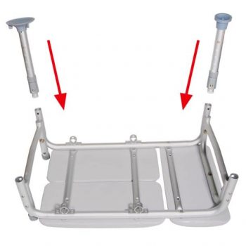 Drive Medical Combination Transfer Bench/Commode 12011KDC-1 8 Drive medical combination transfer bench/commode