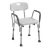 Drive Shower Chair with Back and Removable Padded Arms - 12445KD-1 2 Drive Medical Shower Chair with Back and Removable Padded Arms in Toronto Mobility Specialties Bath Benches bath chair,  shower chair,  shower chair for seniors,  bath chair,  bath chair for seniors
