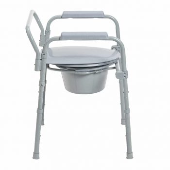Drive Medical Folding Steel Commode RTL11158KDR 11 Drive Medical Folding Steel Commode RTL11158KDR