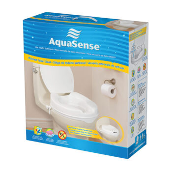 AquaSense Raised Toilet Seat with Lid, 2" - 770-625 5 AquaSense Raised Toilet Seat with Lid, 2