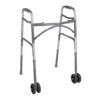 Drive Bariatric Aluminum Folding Walker with 5" Wheels - Two Button 1 Drive Bariatric Aluminum Folding Walker - Two Button Drive bariatric aluminum folding walker Drive Two Wheeled Walker with Seat