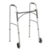 Drive Folding Walker - Steel - Two Button with 5" Wheels 2 Drive Folding Walker - Two Button with 5" Wheels Drive folding walker Drive Folding Walker, drive Folding Junior Walker