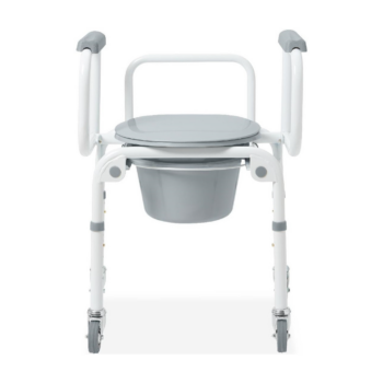 Medline Drop-Arm Commode with Wheels - G1-303DWX1 9 Medline Drop-Arm Commode with Wheels - G1-303DWX1 Medline drop arm commode with wheels 2 Drop-Arm Commode