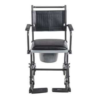 Drive Upholstered Drop Arm Wheeled Commode 11120SV-1F 20 Drive Medical Upholstered Drop Arm Wheeled Commode
