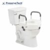 PreserveTech Secure Lock Raised Toilet Seat, 5" - RTL12C003-WH 2 PreserveTech Secure Lock Raised Toilet Seat RTL12C003-WH