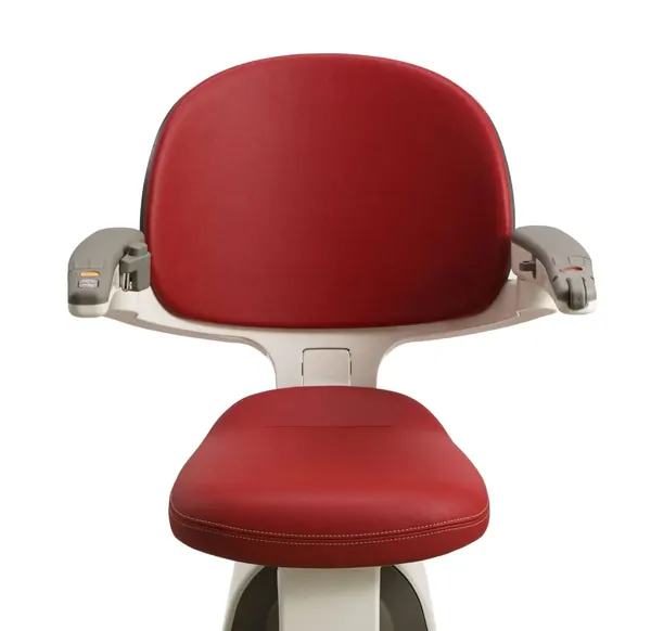 Access Flow X seat upholstered in Deep Red, front view
