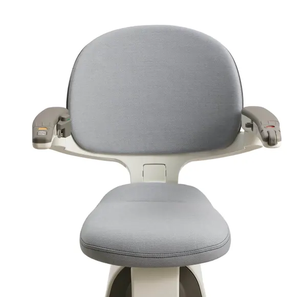 Access Flow X seat upholstered in Mountain Grey, front view