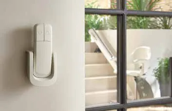 Two indoor remotes for the HomeGlide Outdoor stairlift
