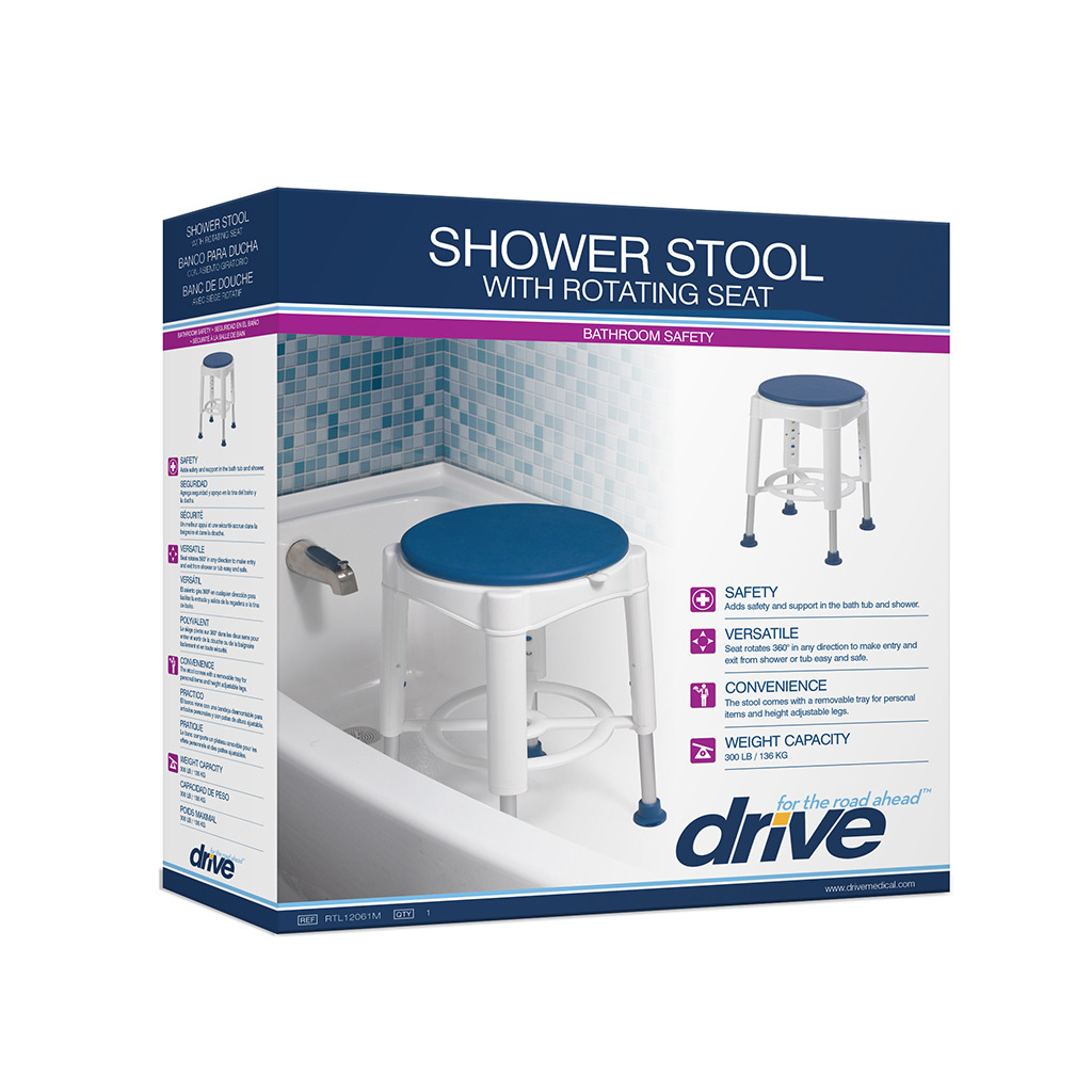 Drive Swivel Seat Shower Stool - RTL12061M 364593 Swivel Bath Chair