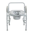 Drive Drop Arm Steel Commode with Padded Seat - 11125PSKD-1 258303 Commode with Padded Seat