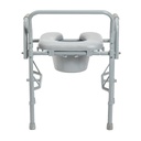Drive Drop Arm Steel Commode with Padded Seat - 11125PSKD-1 258306 Commode with Padded Seat