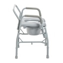 Drive Drop Arm Steel Commode with Padded Seat - 11125PSKD-1 258301 Commode with Padded Seat