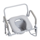 Drive Drop Arm Steel Commode with Padded Seat - 11125PSKD-1 258299 Commode with Padded Seat