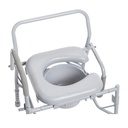 Drive Drop Arm Steel Commode with Padded Seat - 11125PSKD-1 258298 Commode with Padded Seat