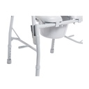 Drive Drop Arm Steel Commode with Padded Seat - 11125PSKD-1 258300 Commode with Padded Seat