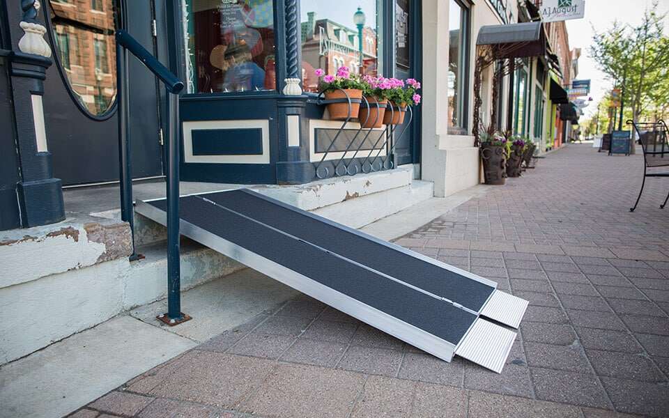 Suitcase Advantage Series Coated Ramp in Toronto Mobility Specialties Single Fold Ramp coated ramp