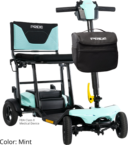 Pride Go-Go Super Portable Travel Scooter - mint view