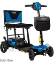 Pride Go-Go Super Portable Travel Scooter - blue view