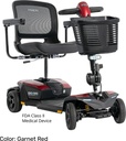 Pride Go-Go Endurance AL+ Travel Scooter - red view