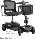 Pride Go-Go Endurance AL+ Travel Scooter - grey view