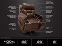 Pride VivaLift Premier PLR-5900 Lift Chair - specification highlights