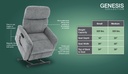 Pride Genesis LC-150 Lift Chair - specification highlights