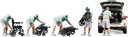 Pride Jazzy Carbon HD Power Wheelchair - folding sequence