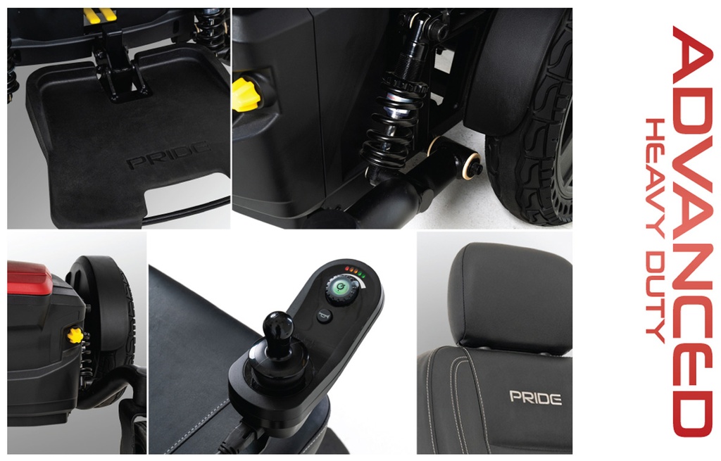 Pride Jazzy EVO 614HD Power Wheelchair - feature highlights