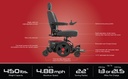 Pride Jazzy EVO 614HD Power Wheelchair - specification highlights