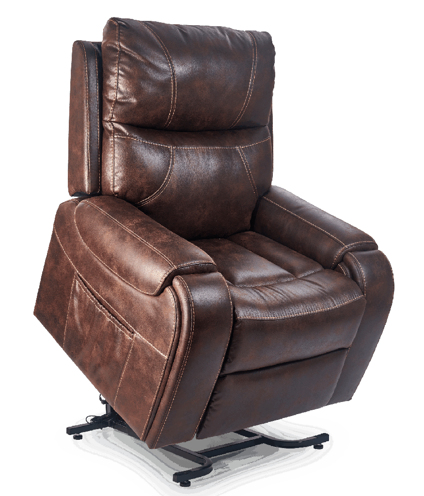 Golden Titan with Twilight PL-449 Lift Chair - lifted view