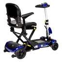 Drive ZooMe Auto Flex Folding Travel Scooter angled