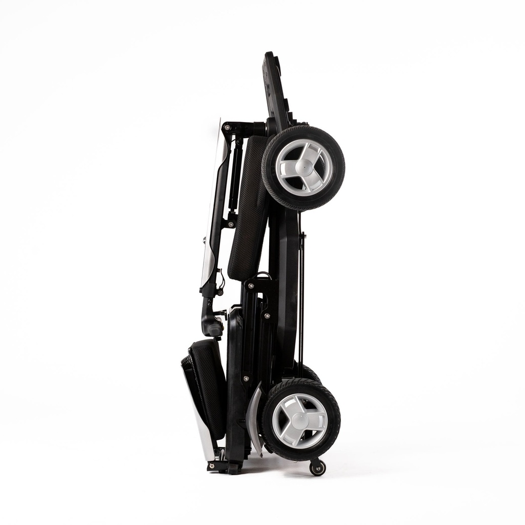 Travel Buggy Helix Folding Mobility Scooter - folded for transport