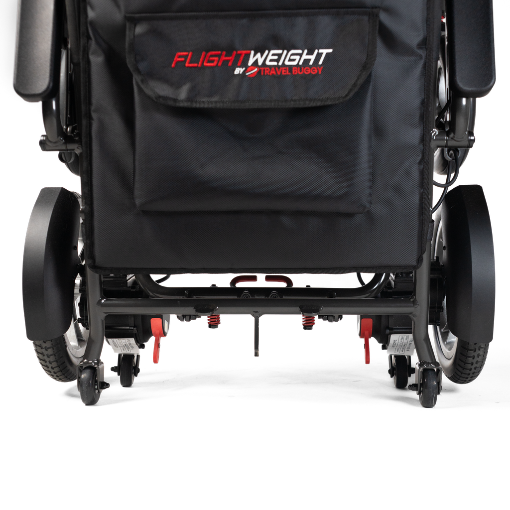Travel Buggy Flightweight Dash 3 Power Chair - rolling like a suitcase