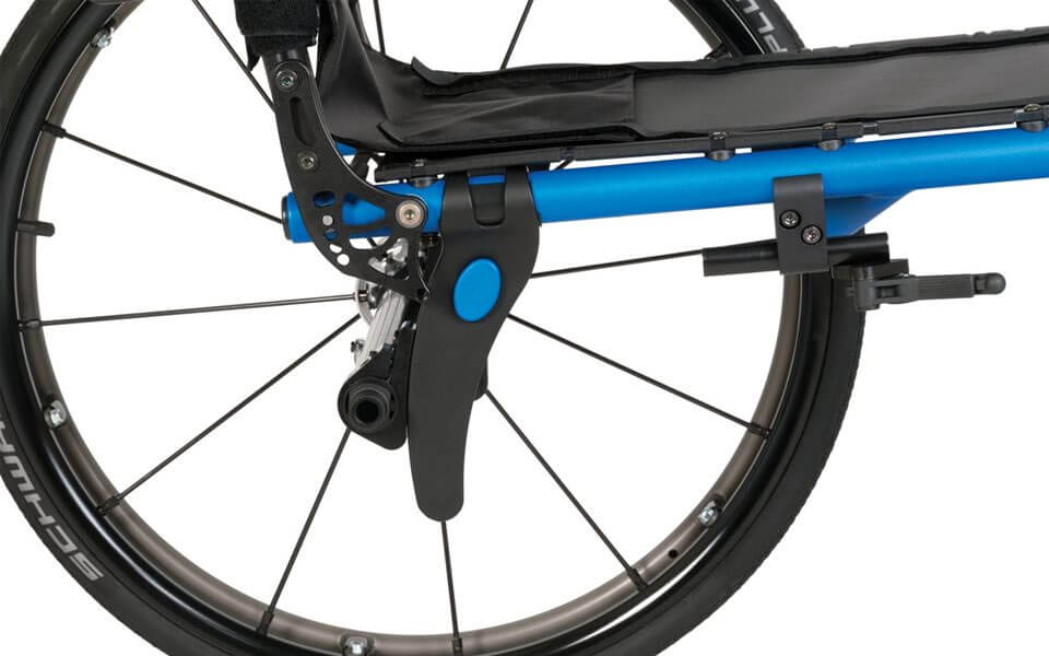 Quickie 5R Rigid Wheelchair - axle plate view