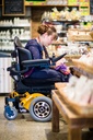 Magic Mobility Frontier V6 All-Terrain Power Wheelchair - front view 1