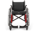 Catalyst 5 folding wheelchair, front view