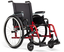 Catalyst 4C folding wheelchair, angled view