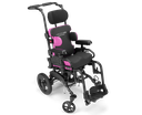 Little Wave Flip pediatric tilt wheelchair, angled view