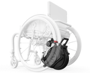 Klaxon Twist rear mounted on a rigid wheelchair