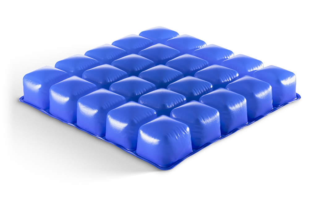 Axiom Air LTE air cushion with cover off showing interconnected cells