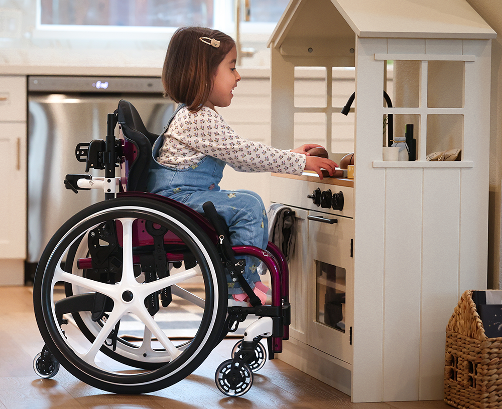 Axiom PXP kids cushion in use, lifestyle view