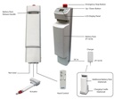 Span America power control unit overview showing the battery pack, charger and optional cradle