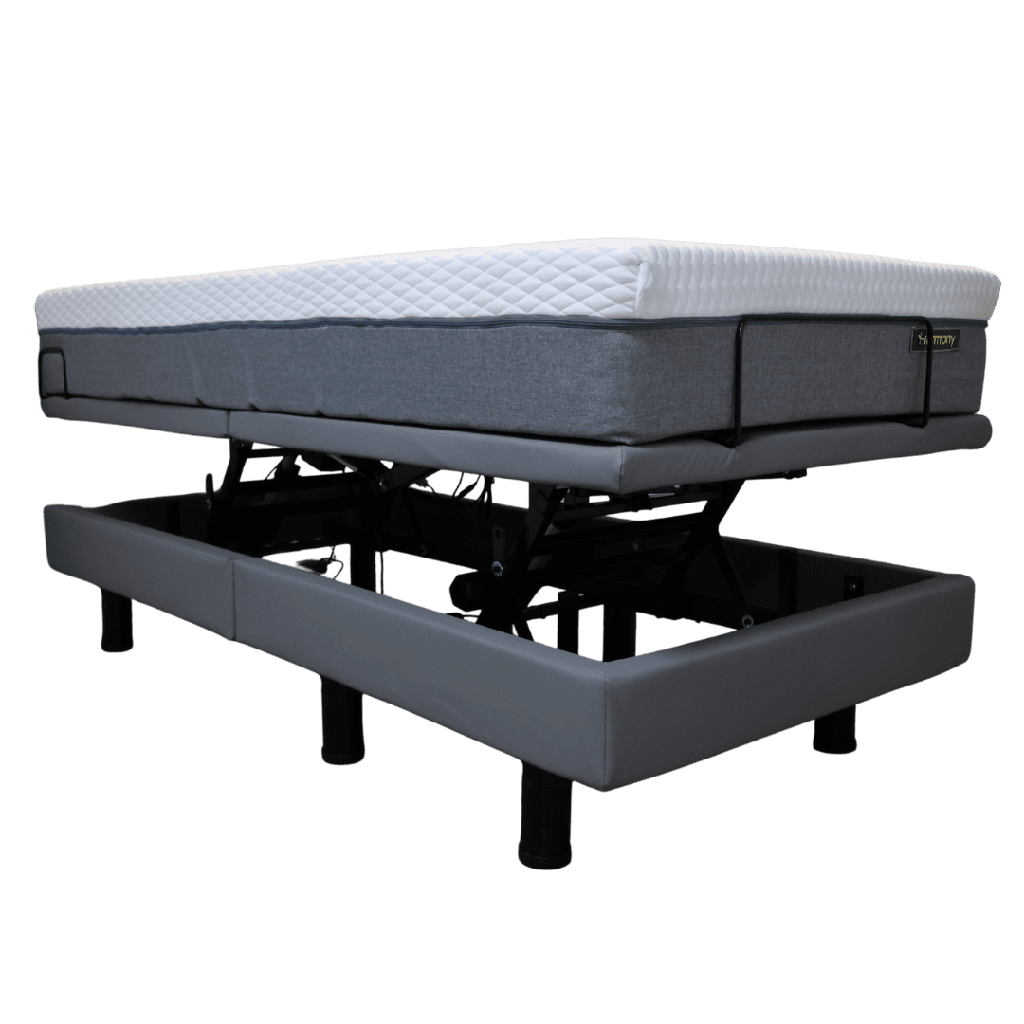 Harmony Relax mattress on the Harmony Hi-Low bed, head and foot raised