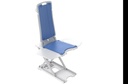 Wave Bath Lift seated inside a white standard bathtub, its side flaps resting against the tub walls