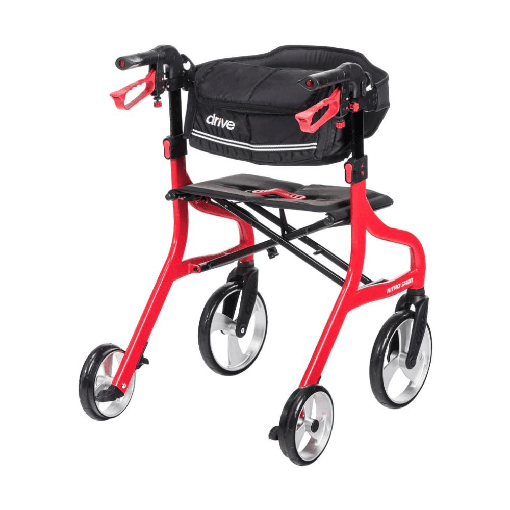 Drive Nitro Sprint Rollator Drive nitro sprint red back drive nitro sprint rollator, drive nitro sprint