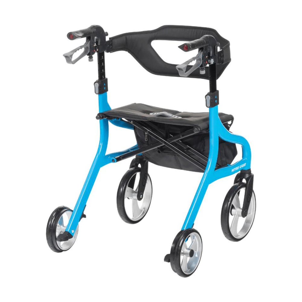 Drive Nitro Sprint Rollator Drive nitro sprint blue back drive nitro sprint rollator, drive nitro sprint