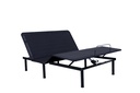 Harmony Lite adjustable homecare bed in three-quarter view with mattress