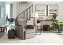 Golden EZ Sleeper Slim lift chair in Peppercorn fabric, seated, non-model studio shot
